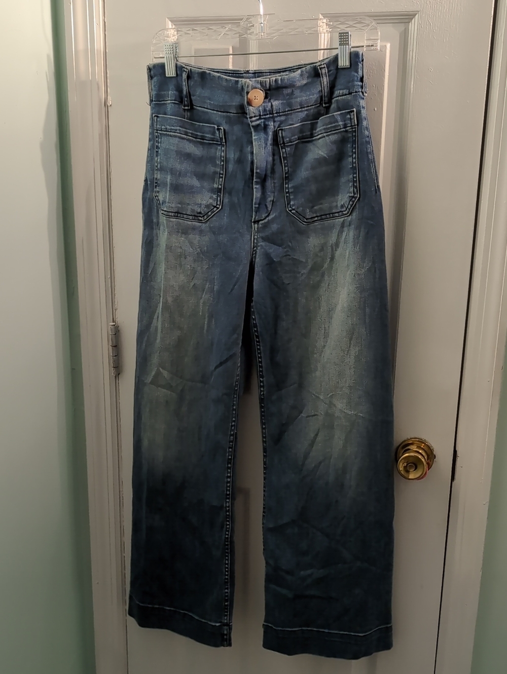 Anthropologie Colette Full-Length Wide-Leg Jeans by Maeve